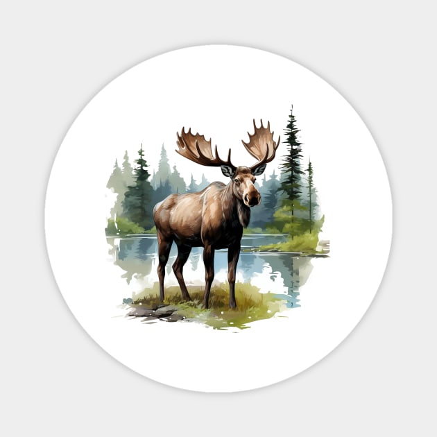 Moose Nature Magnet by zooleisurelife